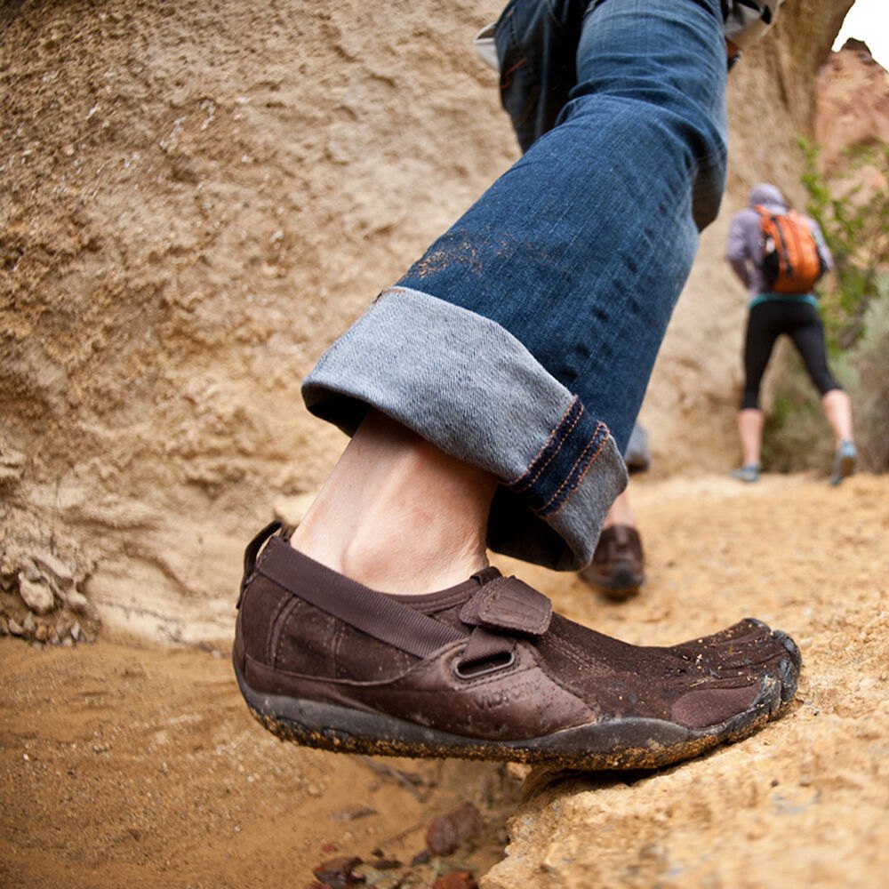 Vibram FiveFingers Dame Løbesko Brune - Kso Trek - 9612ZDOTS